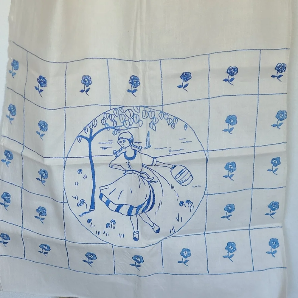 Handmade linen parade cloth